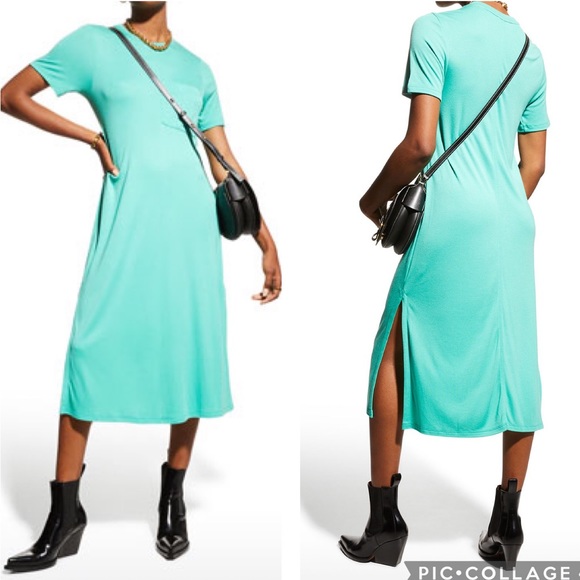 ATM Anthony Thomas Melillo Dresses & Skirts - ATM Modal Jersey Pocket T-Shirt‎ Dress Green M